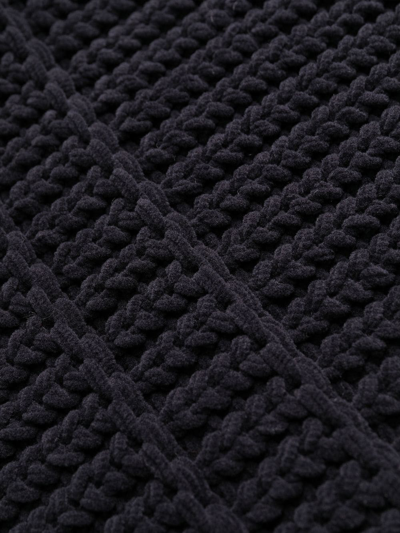 Shop Jacquemus Ribbed-knit Halterneck Minidress In Black