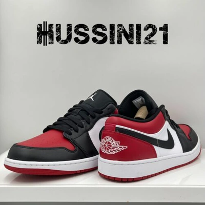 Pre-owned Jordan Nike Air  1 Low Bred Toe Eu 46 Us 12