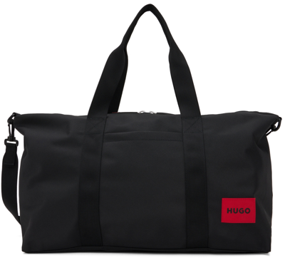 Shop Hugo Black Ethon Duffle Bag In 002 Black