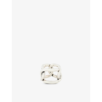 Shop Bottega Veneta Women's Silver Chains Sterling-silver Ring