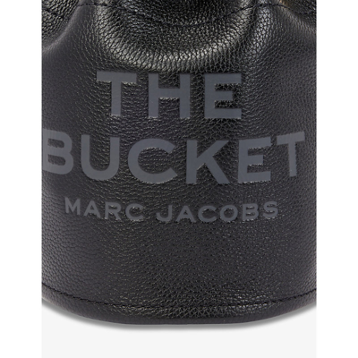 Shop Marc Jacobs Womens Black The Leather Bucket Bag