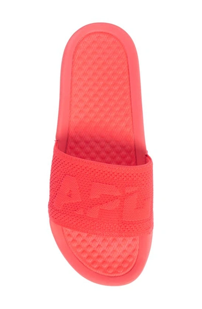 Shop Apl Athletic Propulsion Labs Big Logo Techloom Knit Sport Slide In Magenta