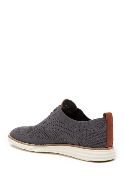 Shop Cole Haan Original Grand Shortwing Oxford In Magnet/ivo