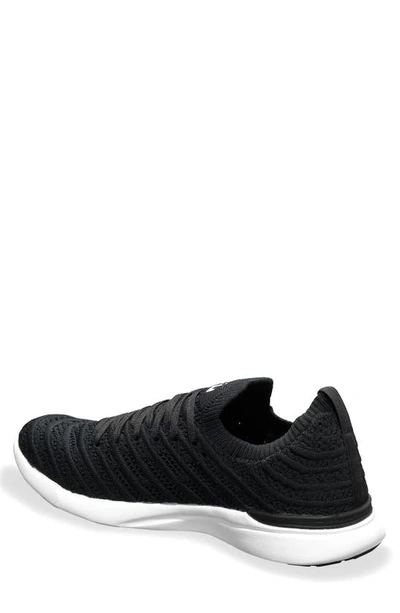 Shop Apl Athletic Propulsion Labs Techloom Wave Hybrid Running Shoe In Black/ White