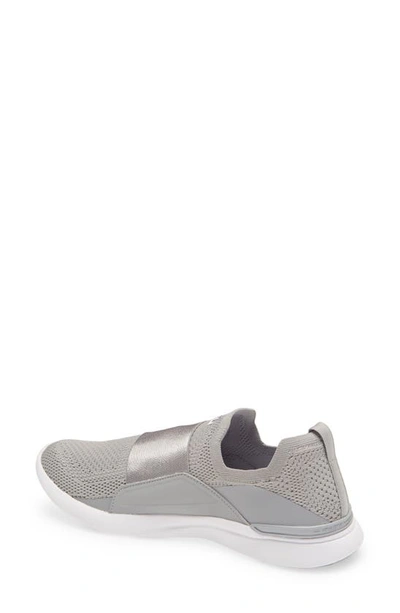 Shop Apl Athletic Propulsion Labs Techloom Bliss Knit Running Shoe In Grey/ White