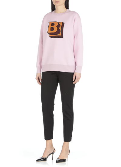 Shop Burberry Sweaters In Pale Candy Pink