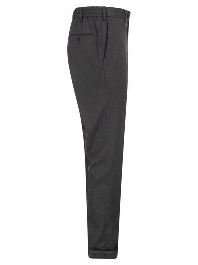 Shop Pt01 Stretch Wool Trousers In Grey