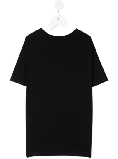 Shop Ralph Lauren Boy Black Cotton T-shirt With Logo
