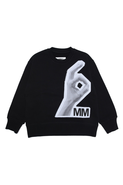 Mm6 Maison Margiela Kids' Mm6s37u Sweat-shirt Maison Margiela In Black |  ModeSens