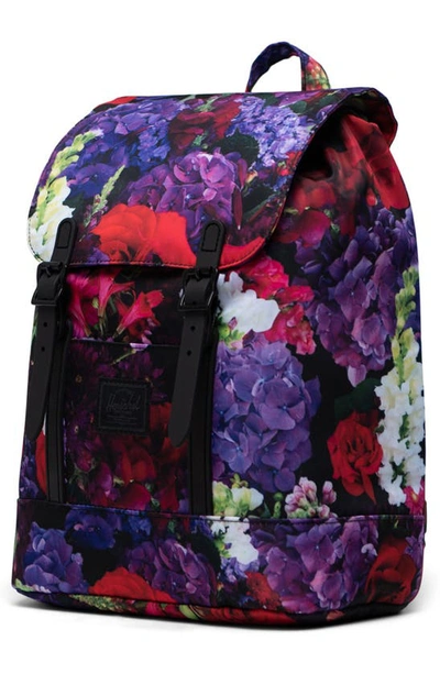 Shop Herschel Supply Co Retreat Floral Mini Backpack In Floral Bouquet