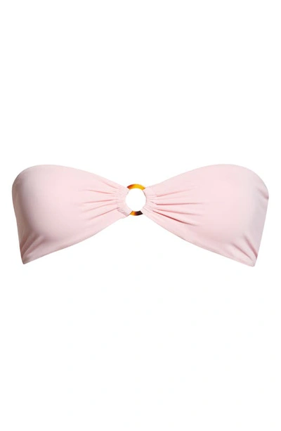 House Of Cb Medea Bandeau Stretch-woven Bikini Top In Blossom