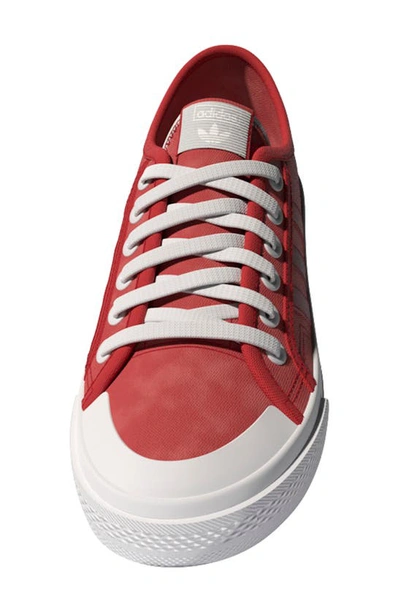 Shop Adidas Originals Kids' Nizza Sneaker In Red/ White