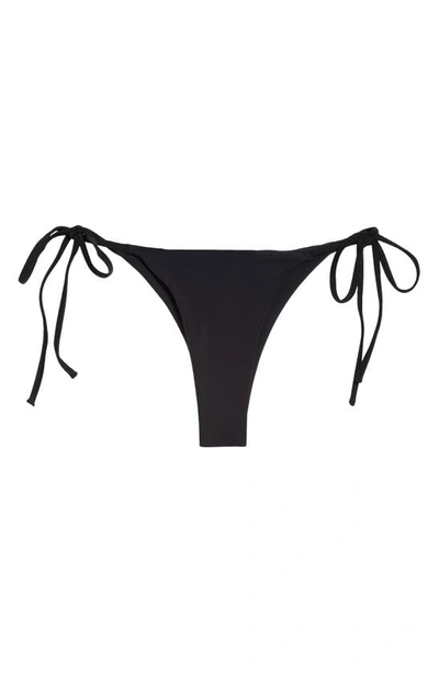 Shop House Of Cb Santorini Side Tie Bikini Bottoms In Black