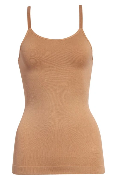 Shapermint All Day Every Day Scoop Neck Camisole In Latte