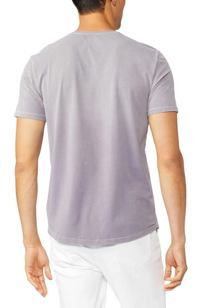 Shop Paige Kairo Stretch Crewneck T-shirt In Summer Plum Fade