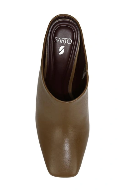 Shop Sarto By Franco Sarto Flexa Slide Leather Mule In Clay