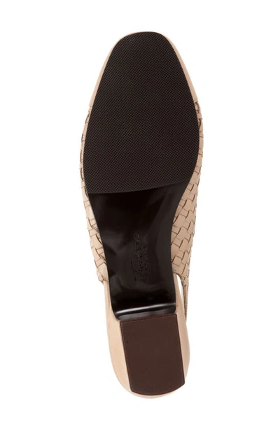 Shop Trotters Dea Woven Slingback Pump In Nude