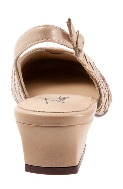 Trotters Dea Woven Slingback Pump In Nude