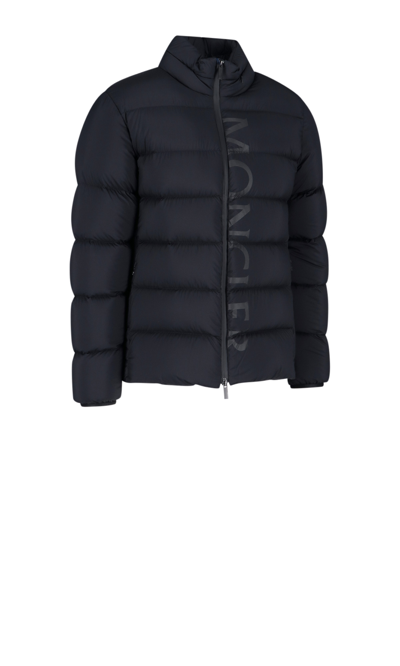 Shop Moncler Logo Down Jacket