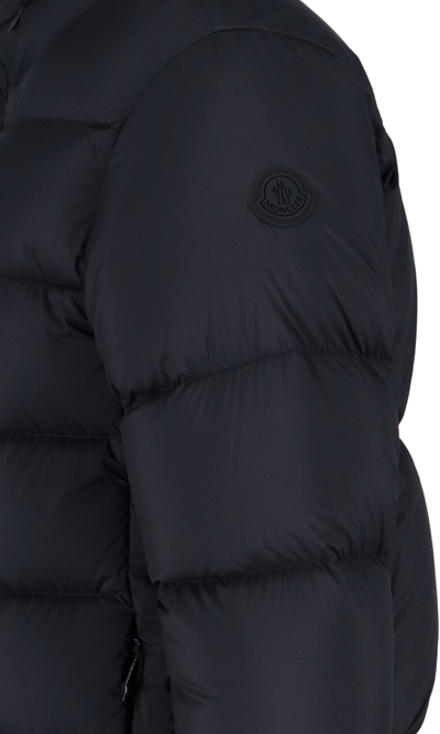 Shop Moncler Logo Down Jacket