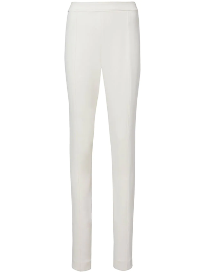 Shop Proenza Schouler Bi-stretch Crepe Slim Trousers In White