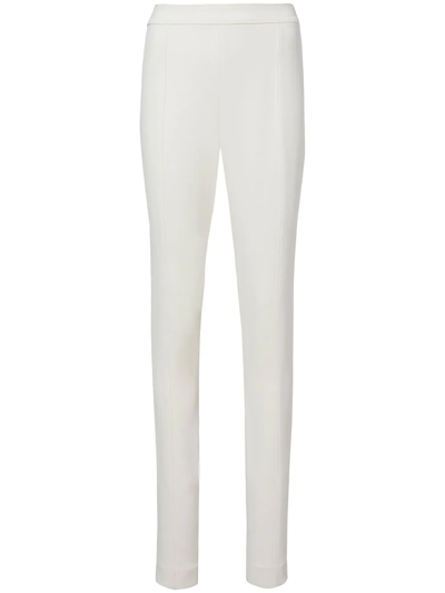 Proenza Schouler Bi-stretch Crepe Slim Trousers In White