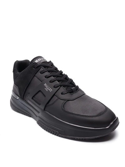 Shop Mallet Marquess Panelled Sneakers In Black