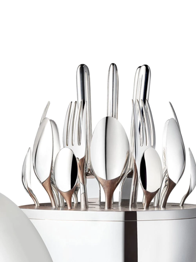 Christofle Mood Skyline Paris 24-piece Flatware Set (six-person Setting) In Silver