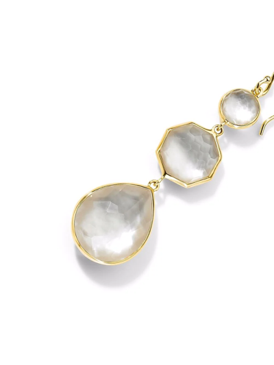 Shop Ippolita 18kt Yellow Gold Rock Candy® Small Crazy 8s Mother-of-pearl Earrings In 18k Green Gold