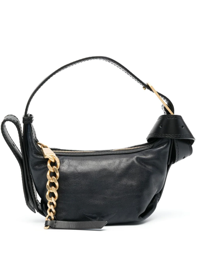 Zadig & Voltaire Le Cecilia Smooth Leather Shoulder Bag In Black | ModeSens