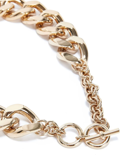 Shop Jw Anderson Oversized Chain-link Necklace In Gold