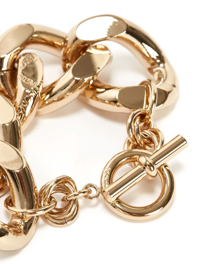 Shop Jw Anderson Oversized Chain-link Bracelet In Gold