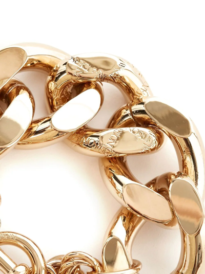 Shop Jw Anderson Oversized Chain-link Bracelet In Gold