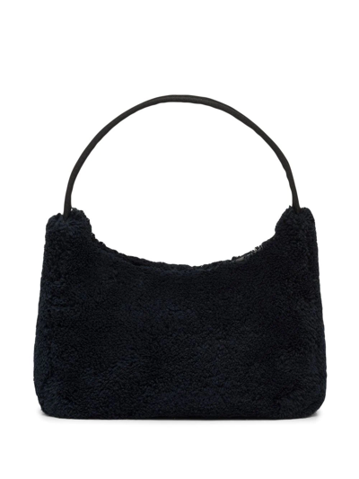 Shop Prada Re-edition 2000 Terry-effect Mini Bag In Black