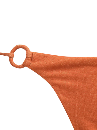Shop Zimmermann Anneke Lurex Ring Halterneck Bikini Set In Orange