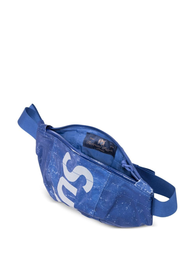 Shop Supreme Reflective Speckled Belt Bag In Blue