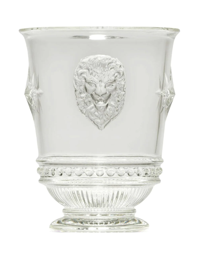 Shop Gucci Lion Head Glass In White