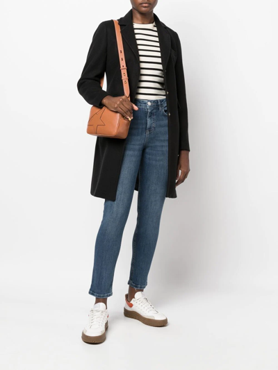 Liu •jo Single-breasted Tailored Coat In Black