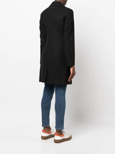 Shop Liu •jo Single-breasted Tailored Coat In Black