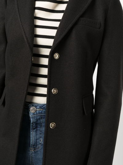 Liu •jo Single-breasted Tailored Coat In Black