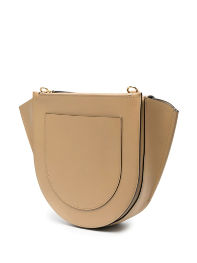 Shop Wandler Medium Hortensia Shoulder Bag In Neutrals