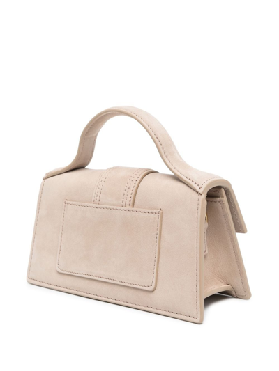 Shop Jacquemus Le Bambino Leather Tote Bag In Neutrals