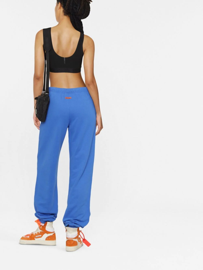 Shop Heron Preston Logo-print Track Pants In Blue