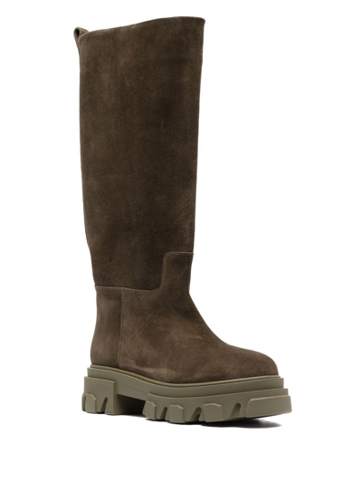 Gia Borghini Green Perni 07 Gia Borghi X Pernille Teisbaek Boots In Green