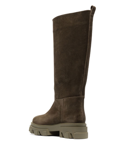 Gia Borghini Green Perni 07 Gia Borghi X Pernille Teisbaek Boots In Green