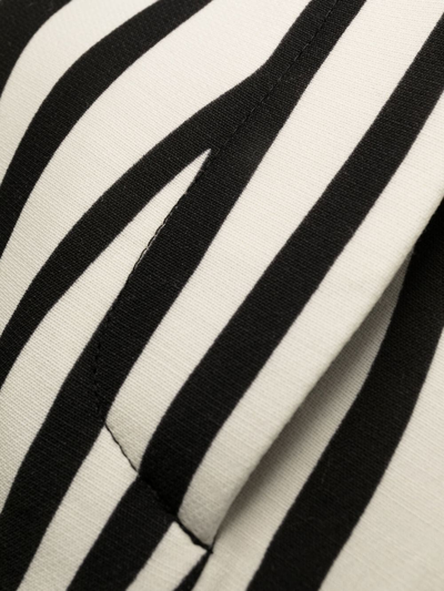 Shop Valentino Zebra-print Tailored Trousers In White