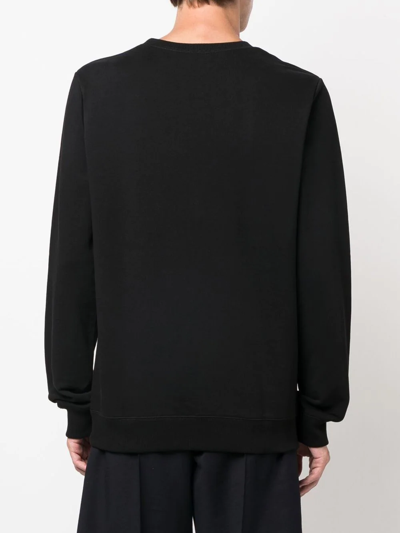 Shop Apc Item Logo-print Sweatshirt In Black