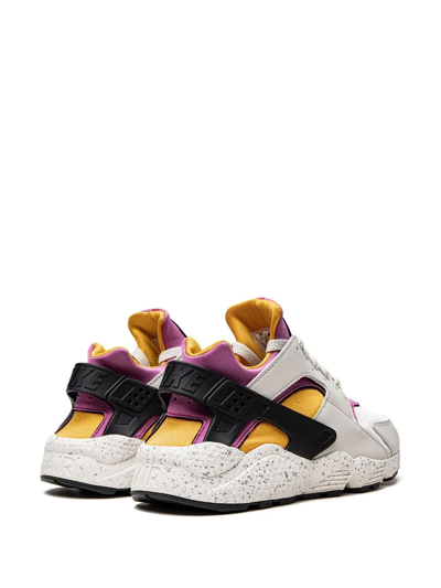 Nike Air Huarache ''light Bone/lethal Pink-univers'' Sneakers In Grey