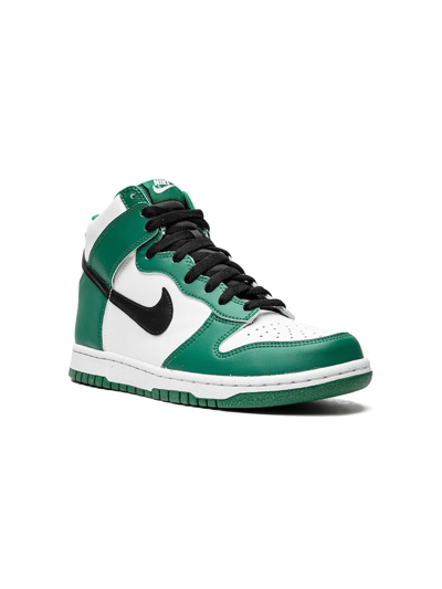 Shop Nike Dunk High "celtics" Sneakers In Green