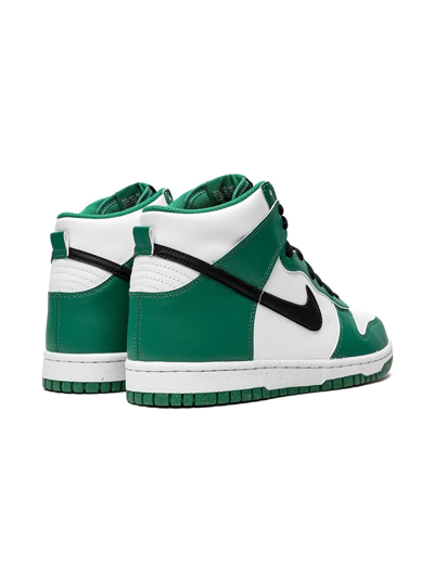 Shop Nike Dunk High "celtics" Sneakers In Green